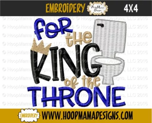 For The King Of The Throne - Embroidery and Cutting Options - Image 2