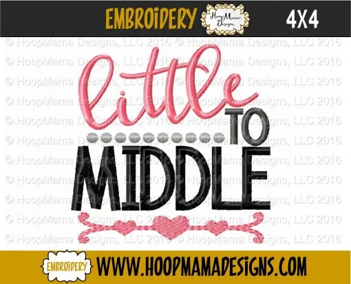 Little To Middle - Embroidery and Cutting Options - Image 3