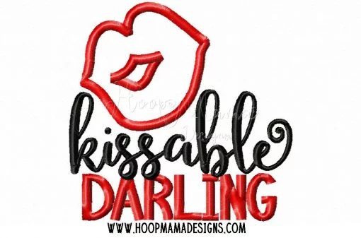 Kissable Darling- Embroidery and Cutting Options - Image 3