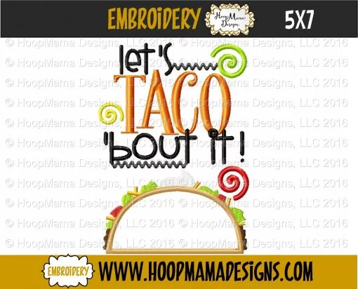 Let's Taco 'Bout It! - Embroidery and Cutting Options - Image 2
