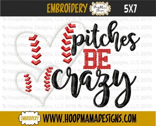 Pitches Be Crazy - Embroidery and Cutting Options - Image 2