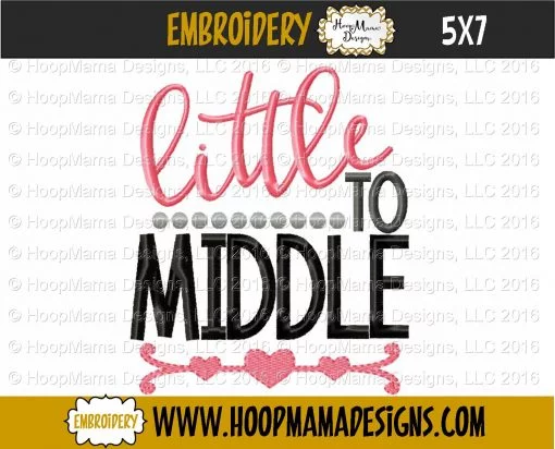 Little To Middle - Embroidery and Cutting Options - Image 2