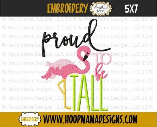 Proud To Be Tall - Embroidery and Cutting Options - Image 2