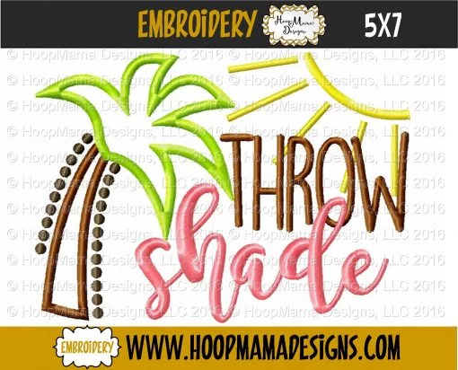 Throw Shade - Embroidery and Cutting Option - Image 2