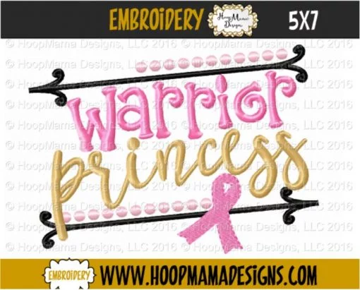 Warrior Princess - Embroidery and Cutting Option - Image 2