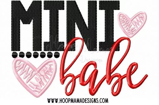 Mini Babe - Embroidery and Cutting Option - Image 2