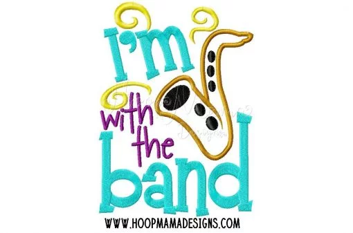 I'm With The Band- Embroidery and Cutting Option - Image 3