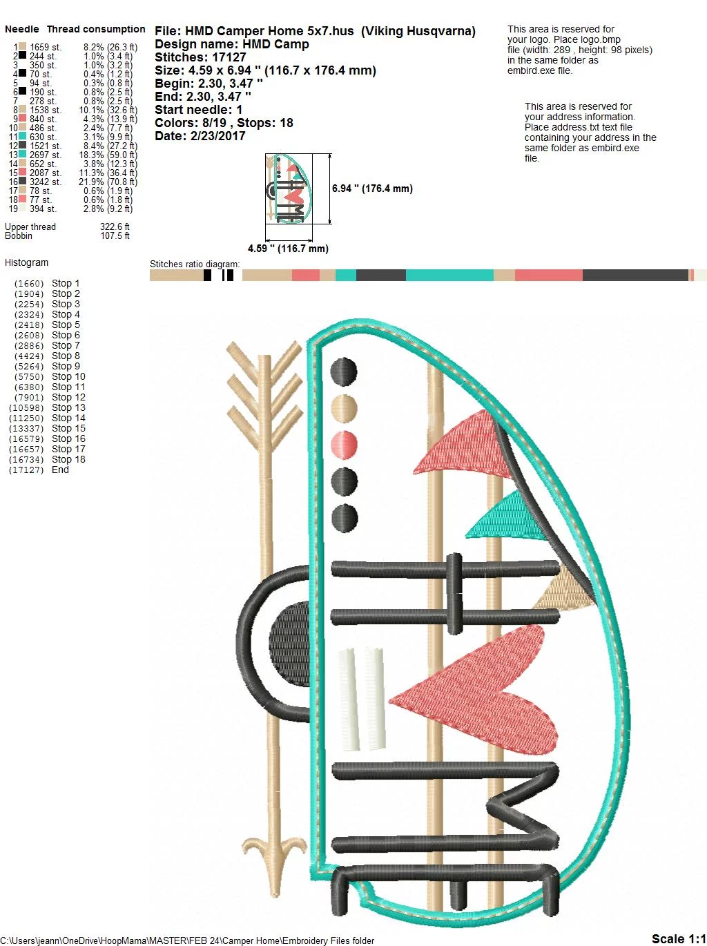 Camper Home- Embroidery and Cutting Options - Image 5
