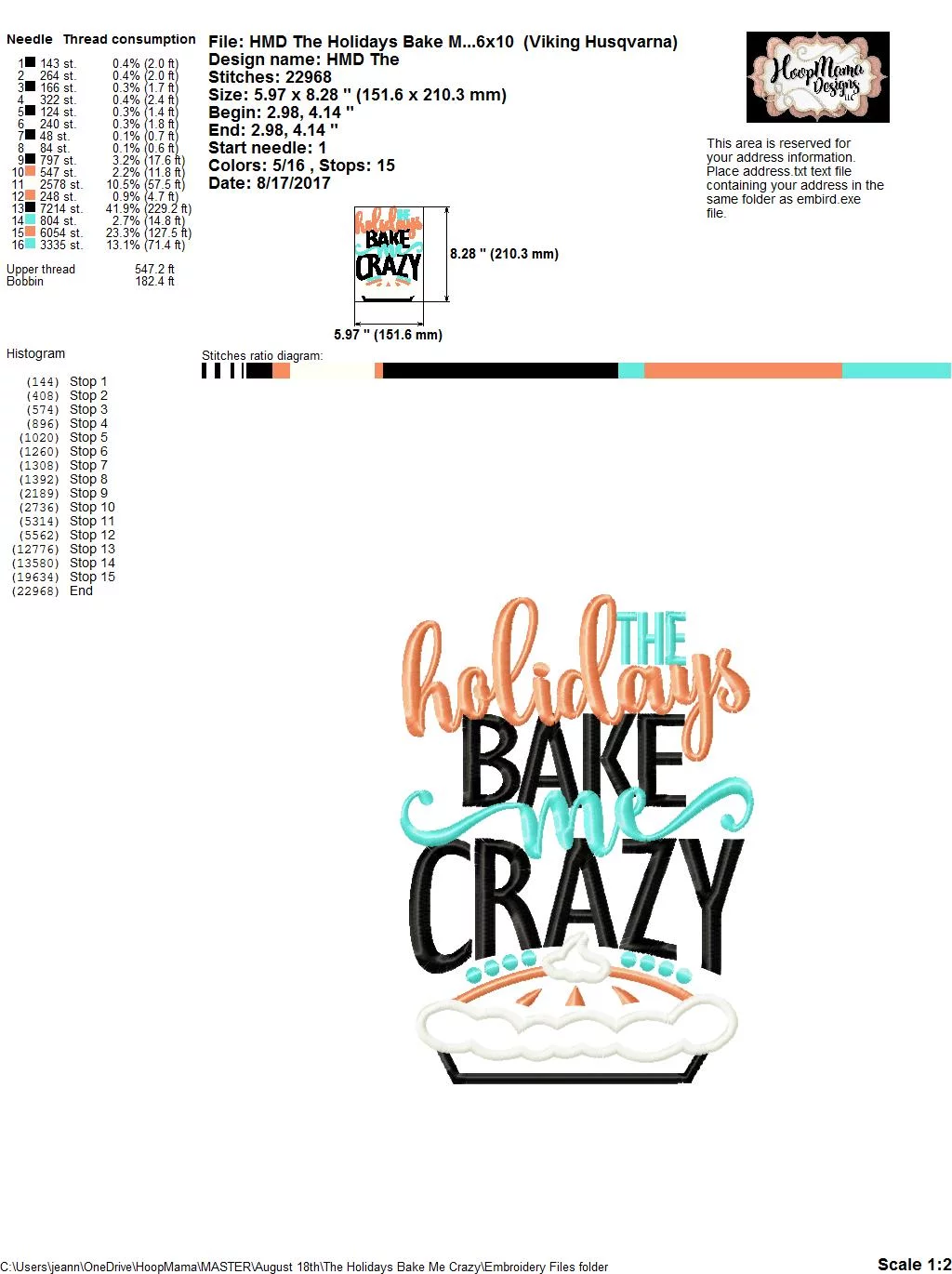 The Holidays Bake Me Crazy - Embroidery and Cutting Options - Image 5