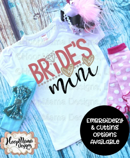 Brides Mini - Embroidery and Cutting Options