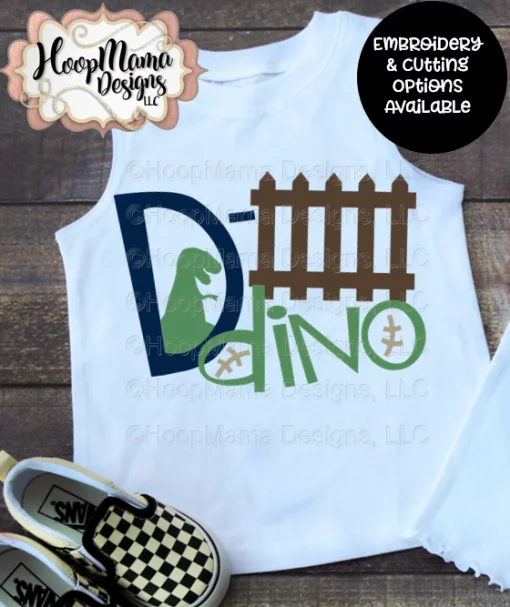 Defense Dino - Embroidery and Cutting Options