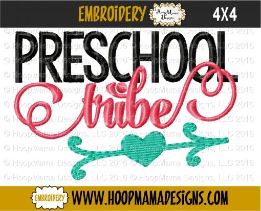 Preschool Tribe - Embroidery and Cutting Options - Image 3