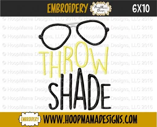 Throw Shade BOY - Embroidery and Cutting Options - Image 4