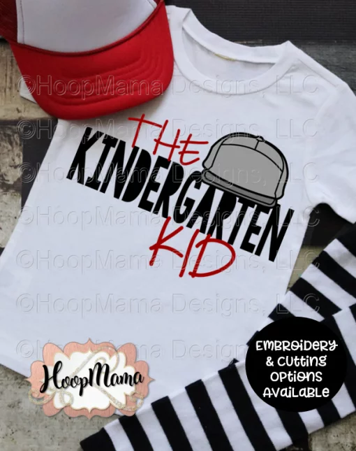 The Kindergarten Kid - Embroidery and Cutting Options