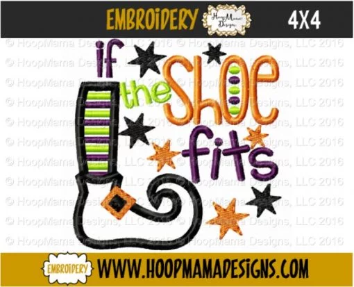 If The Shoe Fits - Embroidery and Cutting Options - Image 3