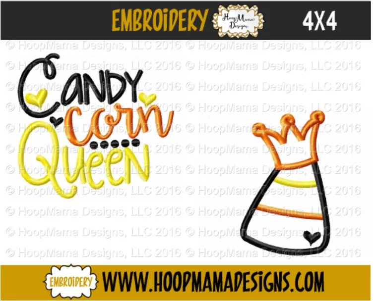 Candy Corn Queen - Embroidery and Cutting Options - Image 3