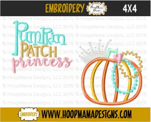 Pumpkin Patch Princess - Embroidery and Cutting Options - Image 3