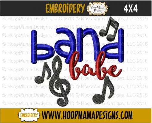 Band Babe - Embroidery and Cutting Options - Image 3