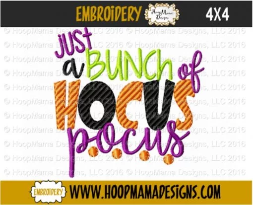Just A Bunch Of Hocus Pocus - Embroidery and Cutting Options - Image 3
