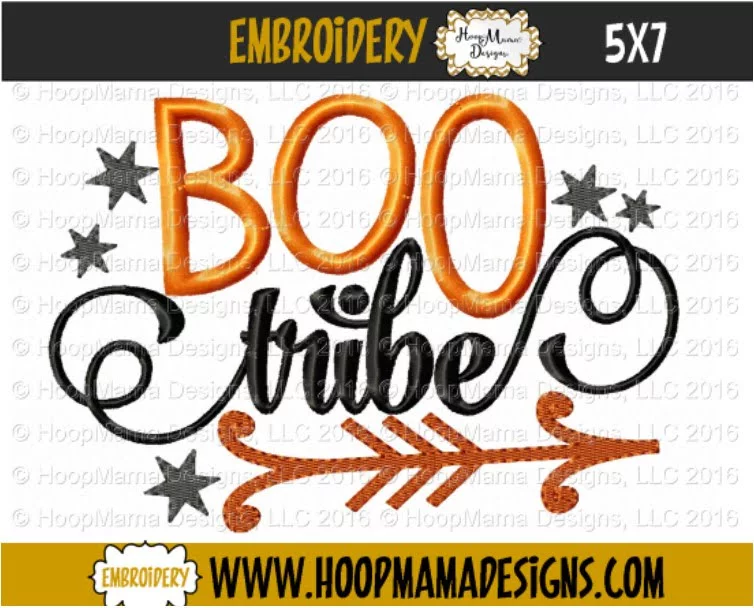 Boo Tribe - Embroidery and Cutting Options - Image 2