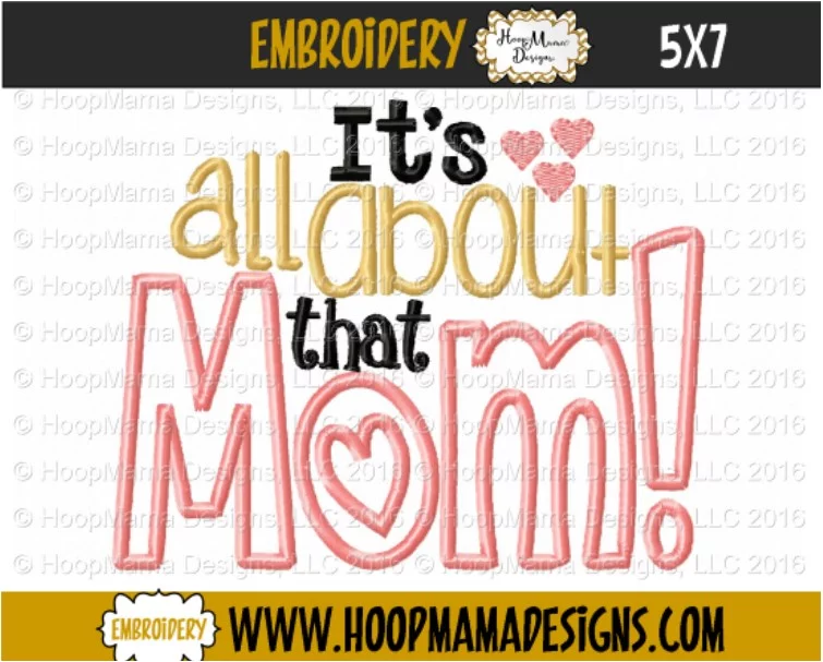 It's All About That Mom! - Embroidery and Cutting Options - Image 2