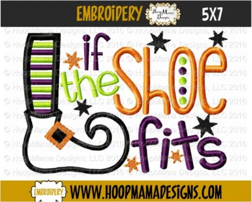 If The Shoe Fits - Embroidery and Cutting Options - Image 2