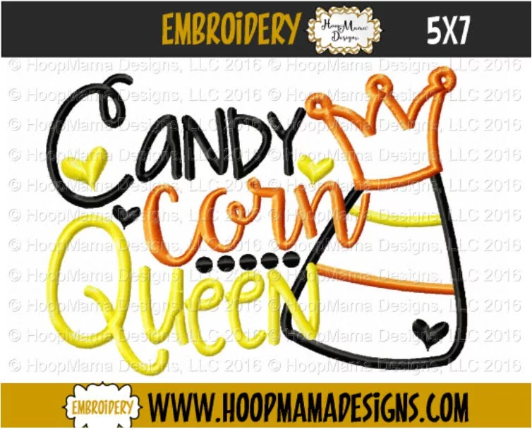 Candy Corn Queen - Embroidery and Cutting Options - Image 2