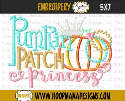 Pumpkin Patch Princess - Embroidery and Cutting Options - Image 2