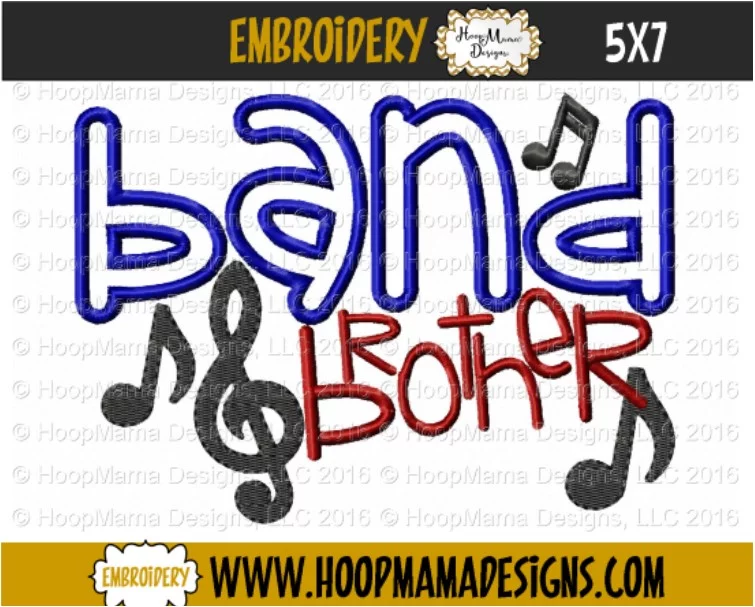 Band Brother - Embroidery and Cutting Options - Image 2