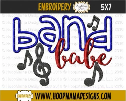 Band Babe - Embroidery and Cutting Options - Image 2
