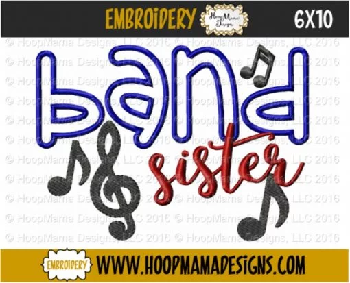 Band Sister - Embroidery and Cutting Options - Image 4