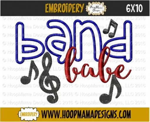 Band Babe - Embroidery and Cutting Options - Image 4