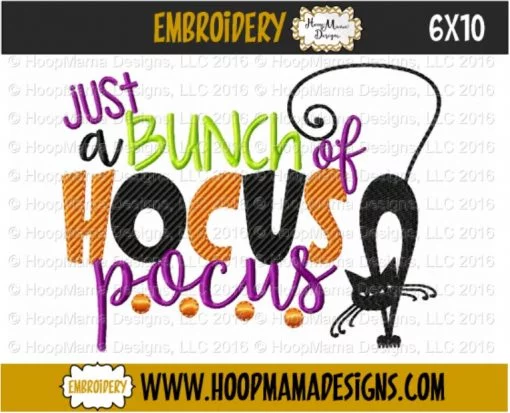 Just A Bunch Of Hocus Pocus - Embroidery and Cutting Options - Image 4