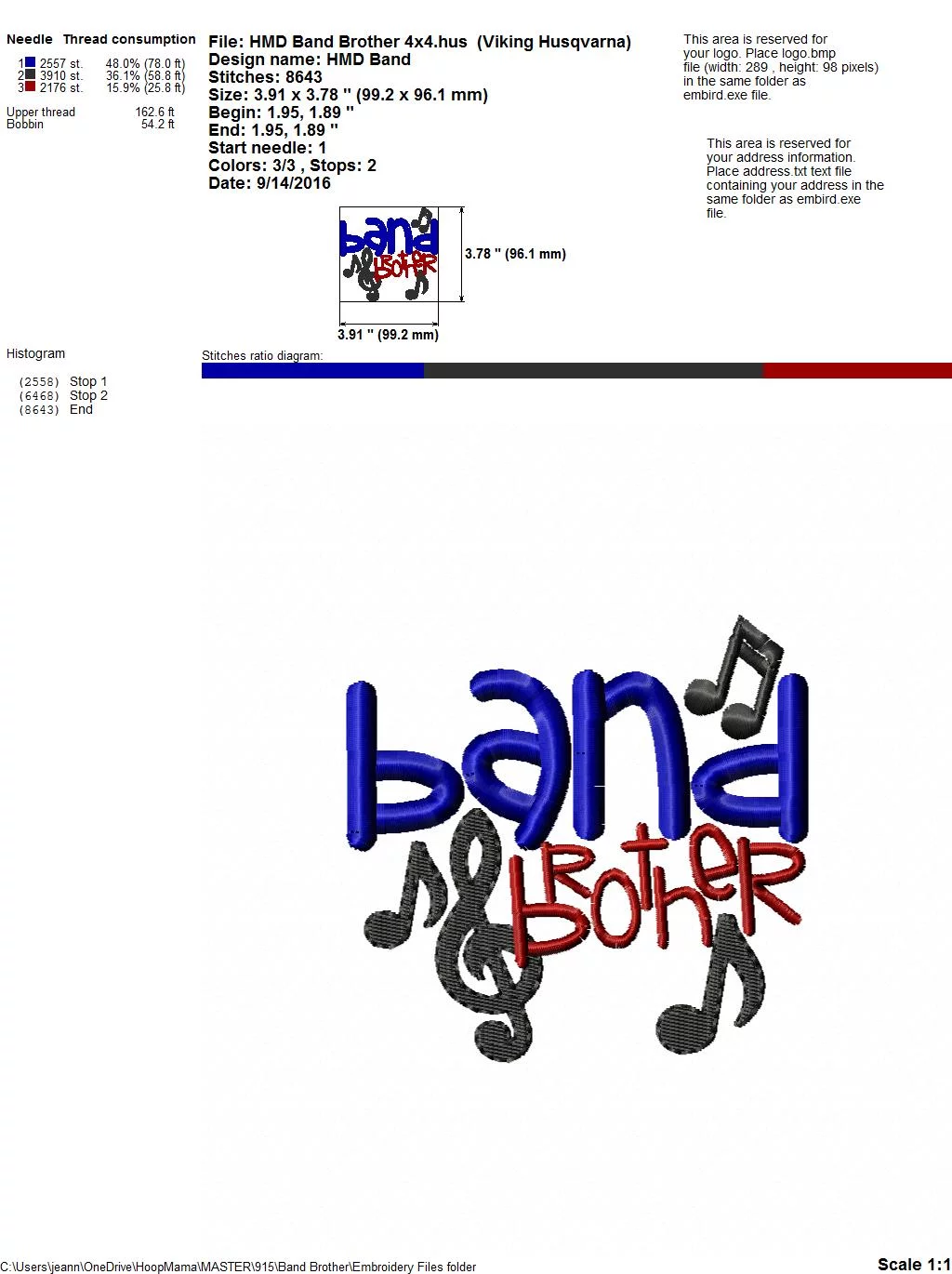 Band Brother - Embroidery and Cutting Options - Image 6