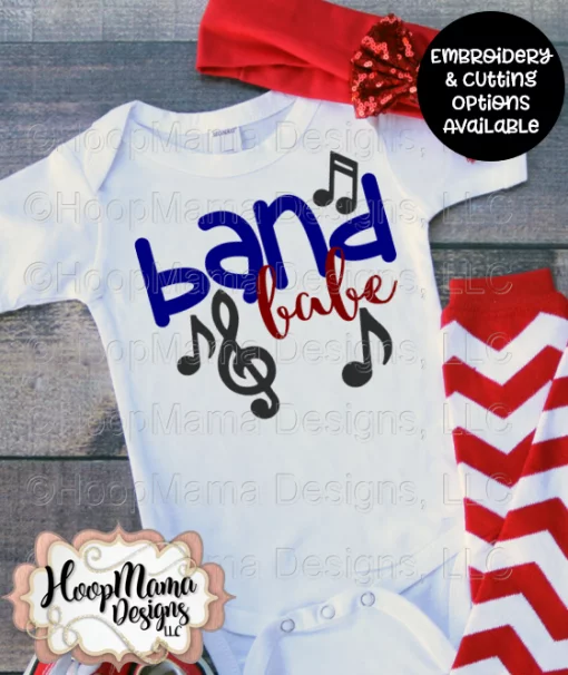 Band Babe - Embroidery and Cutting Options