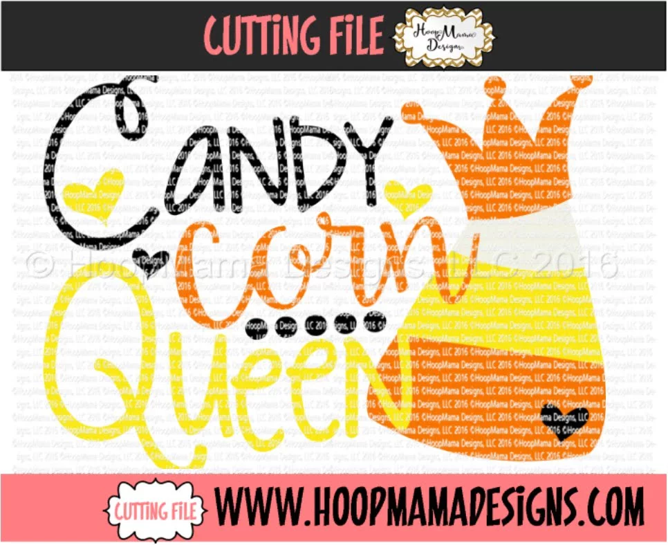 Candy Corn Queen - Embroidery and Cutting Options - Image 5