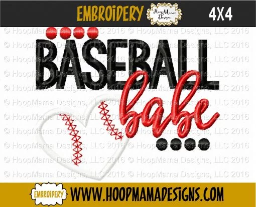 Baseball Babe - Embroidery and Cutting Options - Image 3