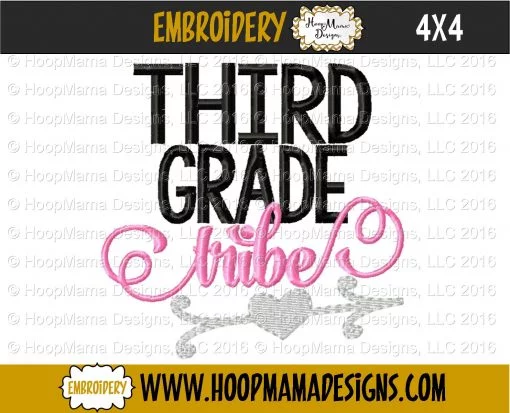 Third Grade Tribe - Embroidery and Cutting Options - Image 3
