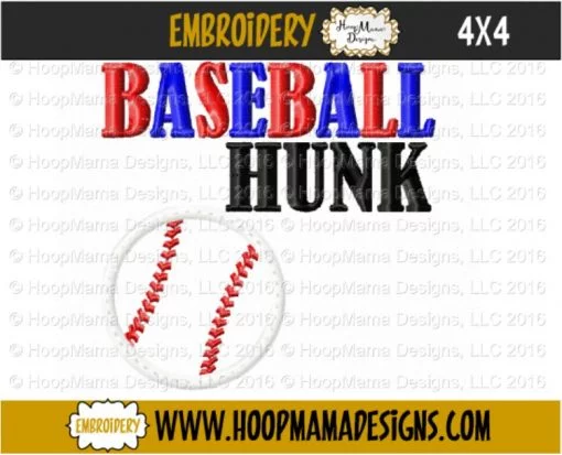 Baseball Hunk - Embroidery and Cutting Options - Image 3