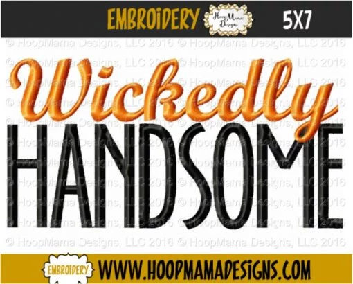 Wickedly Handsome - Embroidery and Cutting Options - Image 2