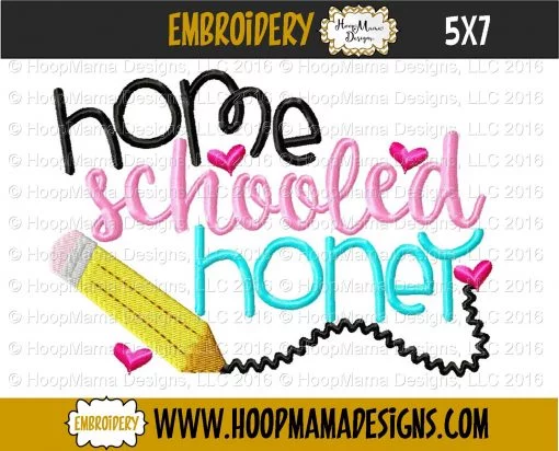 Home Schooled Honey - Embroidery and Cutting Options - Image 2
