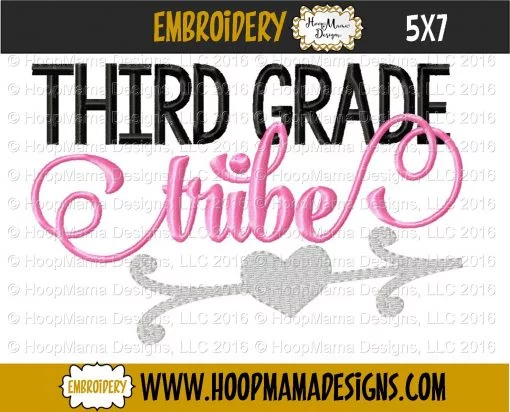 Third Grade Tribe - Embroidery and Cutting Options - Image 2