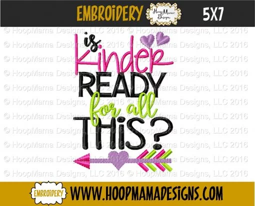 Is Kinder Ready For All This? - Embroidery and Cutting Options - Image 2