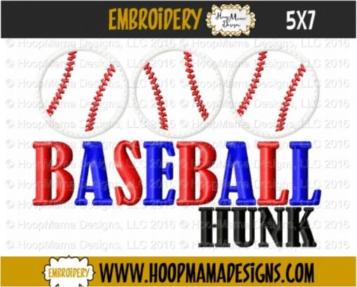 Baseball Hunk - Embroidery and Cutting Options - Image 2
