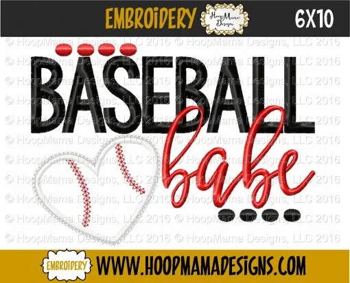 Baseball Babe - Embroidery and Cutting Options - Image 4