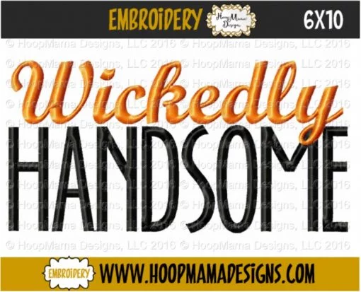 Wickedly Handsome - Embroidery and Cutting Options - Image 4