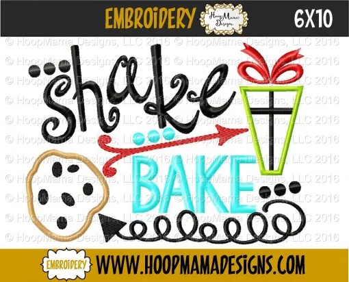 Shake Presents Bake Cookies - Embroidery and Cutting Options - Image 4
