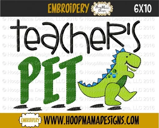 Teacher's Pet BOY - Embroidery and Cutting Options - Image 4