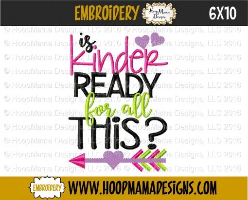 Is Kinder Ready For All This? - Embroidery and Cutting Options - Image 4