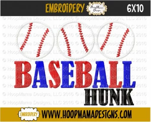 Baseball Hunk - Embroidery and Cutting Options - Image 4
